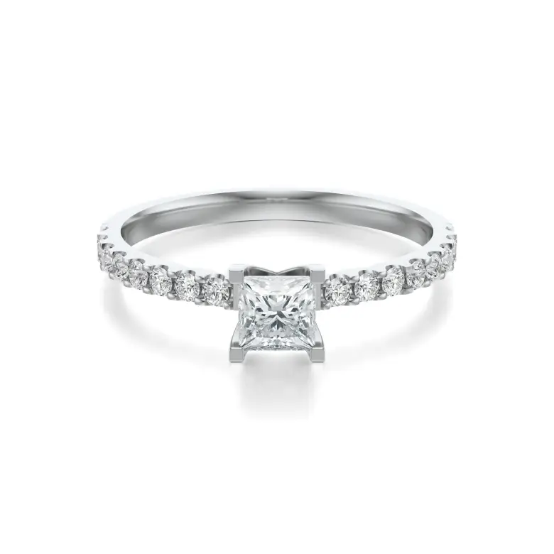 Pierścionek białe złoto z diamentami AJPZ_115